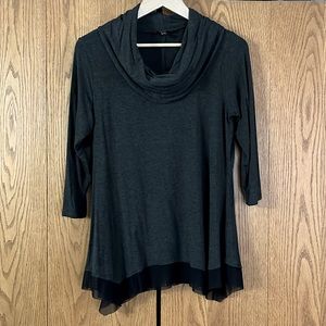 Cupid Women’s cowl neck shirt size large